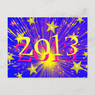 Briefkaart vuurwerk "2013"
