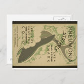 Briefkaart waarschuwing voor longontsteking (Voorkant / Achterkant)