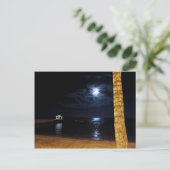 Briefkaart Waikiki Moonrise (Staand voorkant)