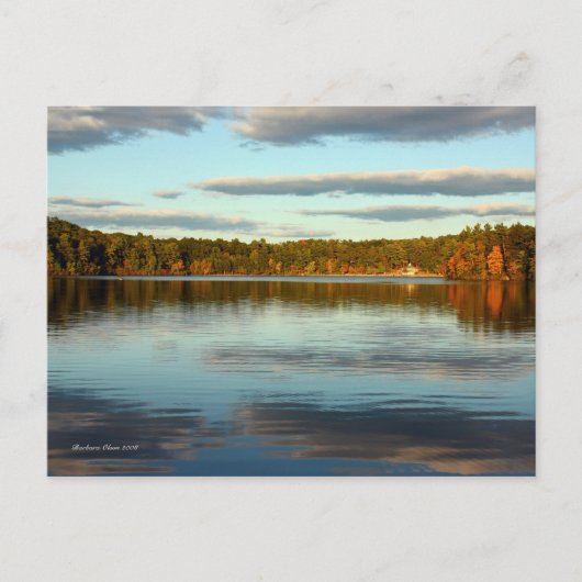 Briefkaart:Walden Pond Briefkaart (Voorkant)
