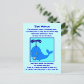 Briefkaart walvisgedicht (Staand voorkant)