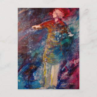 briefkaart "Wandelen op het water"