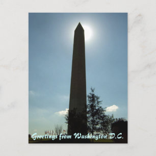 Briefkaart Washington Monument