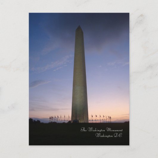 Briefkaart Washington Monument (Voorkant)
