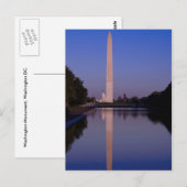 Briefkaart Washington Monument (Voorkant / Achterkant)