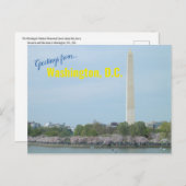 Briefkaart - Washington Monument en Cherry Blossom (Voorkant / Achterkant)