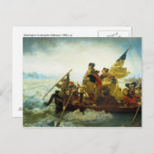 Briefkaart - Washington oversteekt de Delaware Riv (Voorkant / Achterkant)