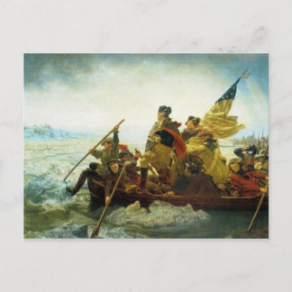 Briefkaart - Washington oversteekt de Delaware Riv