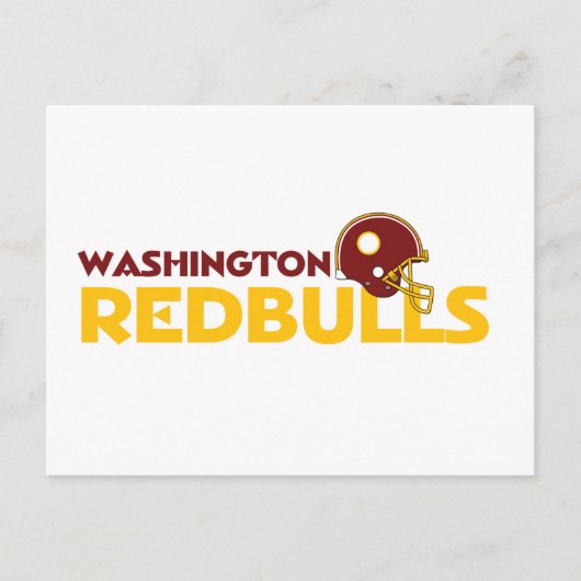 Briefkaart Washington Redbulls (Voorkant)