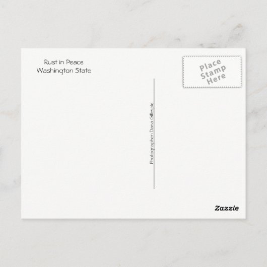 Briefkaart Washington: Rust in Vrede (Achterkant)