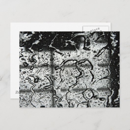 Briefkaart waterdruppels (Voorkant / Achterkant)