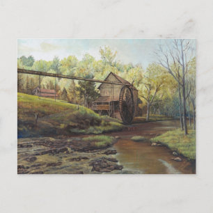 Briefkaart - Watermolen bij Daybreak