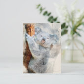 Briefkaart Waterverf Koala 2022 (Staand voorkant)