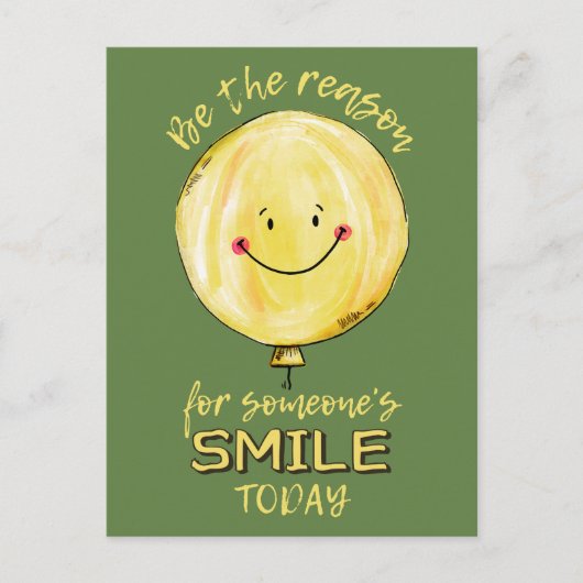 briefkaart "Wees de reden" (Voorkant)