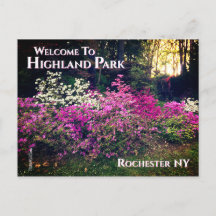 Briefkaart - Welkom bij Highland Park Rochester NY