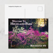 Briefkaart - Welkom bij Highland Park Rochester NY (Voorkant / Achterkant)