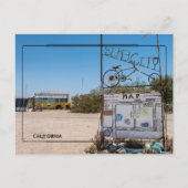 Briefkaart welkomstbord Slab City (Voorkant)