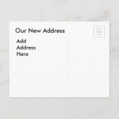 briefkaart 'We're Moving' (Achterkant)