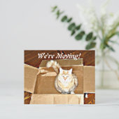 briefkaart 'We're Moving' (Staand voorkant)