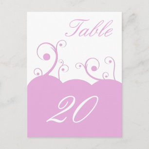 Briefkaart Whirls Table Number