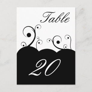 Briefkaart Whirls Table Number