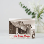 Briefkaart Wij hebben Ramshackle Shack Home House  (Staand voorkant)