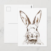 Briefkaart - Wild Hare (Voorkant / Achterkant)