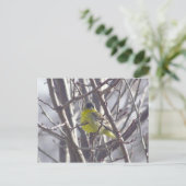 Briefkaart - Winter Bird (Staand voorkant)