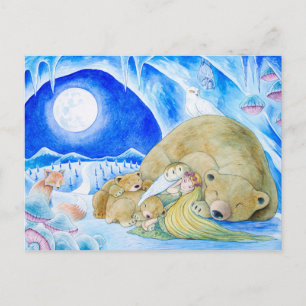 briefkaart "Winter Night"