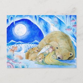 briefkaart "Winter Night"