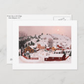 Briefkaart - Winterdag in het dorp (Voorkant / Achterkant)