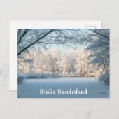 Briefkaart winterlandschap (Voorkant / Achterkant)