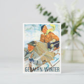 Briefkaart wintervintonijn (Staand voorkant)