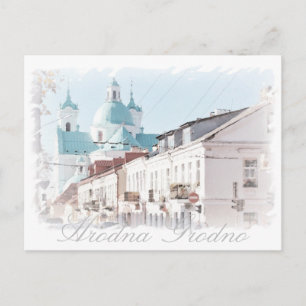 Briefkaart Wit-Rusland Hrodna Grodno Architecture