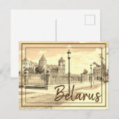 Briefkaart Wit-Russische Natuur Mir Castle Archite (Voorkant / Achterkant)