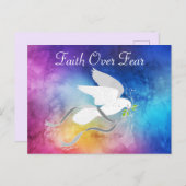 Briefkaart Witte Dove (Voorkant / Achterkant)