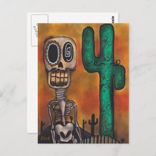 Briefkaart woestijn (Voorkant / Achterkant)