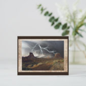 Briefkaart woestijStorm (Staand voorkant)
