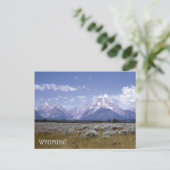 Briefkaart Wyoming Mountains (Staand voorkant)