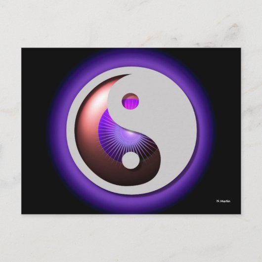 Briefkaart YinYang Design (Voorkant)