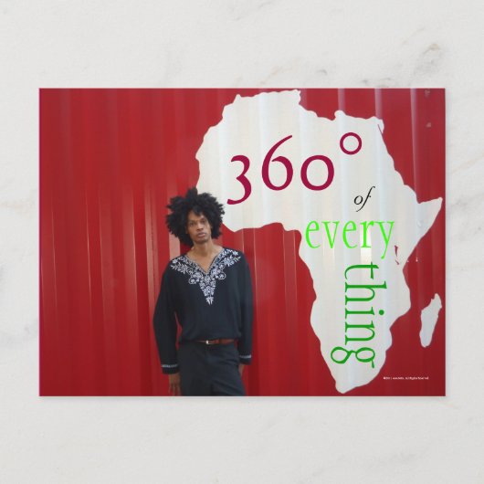 Briefkaart Zan360x Afrika 360° (Voorkant)