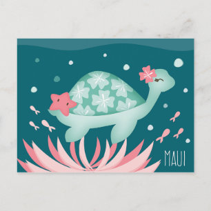 briefkaart "Zee Turtle Maui"