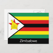 Briefkaart Zimbabwaanse vlag (Voorkant / Achterkant)