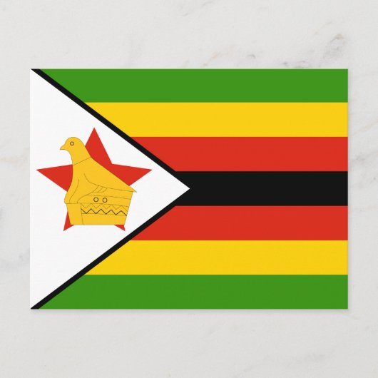 Briefkaart Zimbabwe vlag (Voorkant)