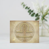 Briefkaart Zodiab Sign Libra (Staand voorkant)