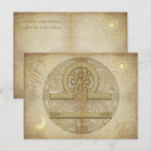 Briefkaart Zodiab Sign Libra (Voorkant / Achterkant)