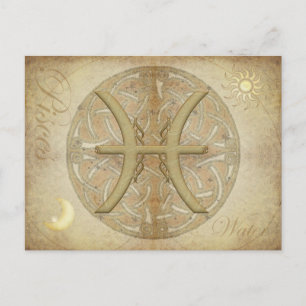 Briefkaart Zodiac Sign Pisces