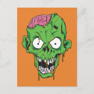 Briefkaart Zombie