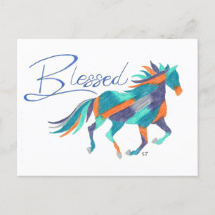 Briefkaart zonder paarden door Sherry Jarvis