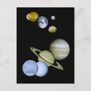 Briefkaart zonnestelsel - Astronomie Science gift
